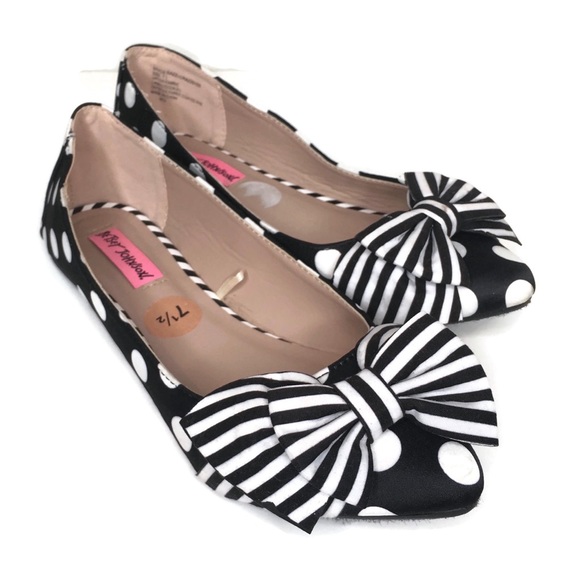 Betsey Johnson Shoes Betsy Johnson Black And White Polka Betsey Johnson Shoes Betsy Johnson Black And White Polka